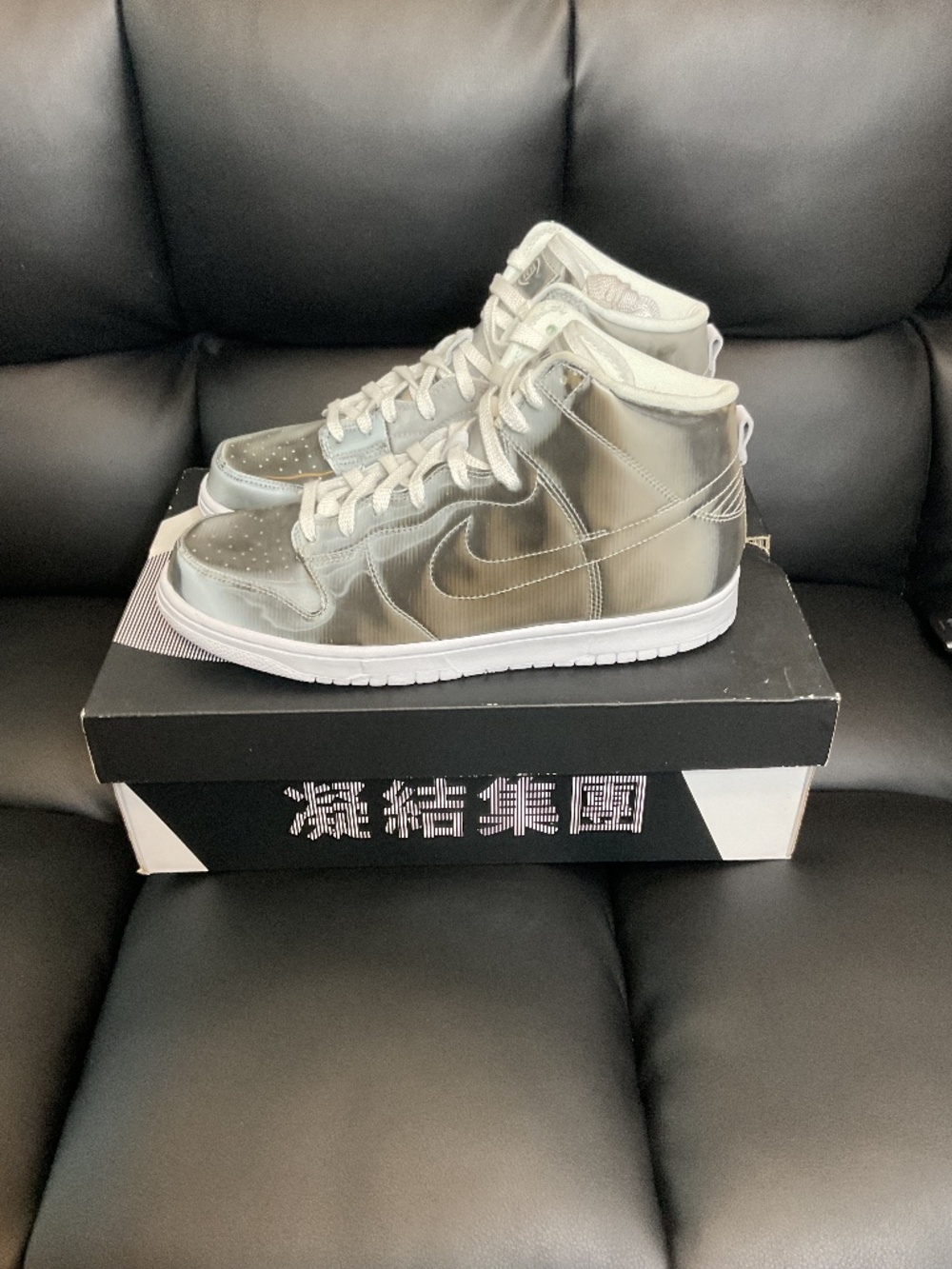 Nike Dunk High x CLOT Metallic Silver DZ0382-001 Men’s Size 9.5/Women’s Size 11